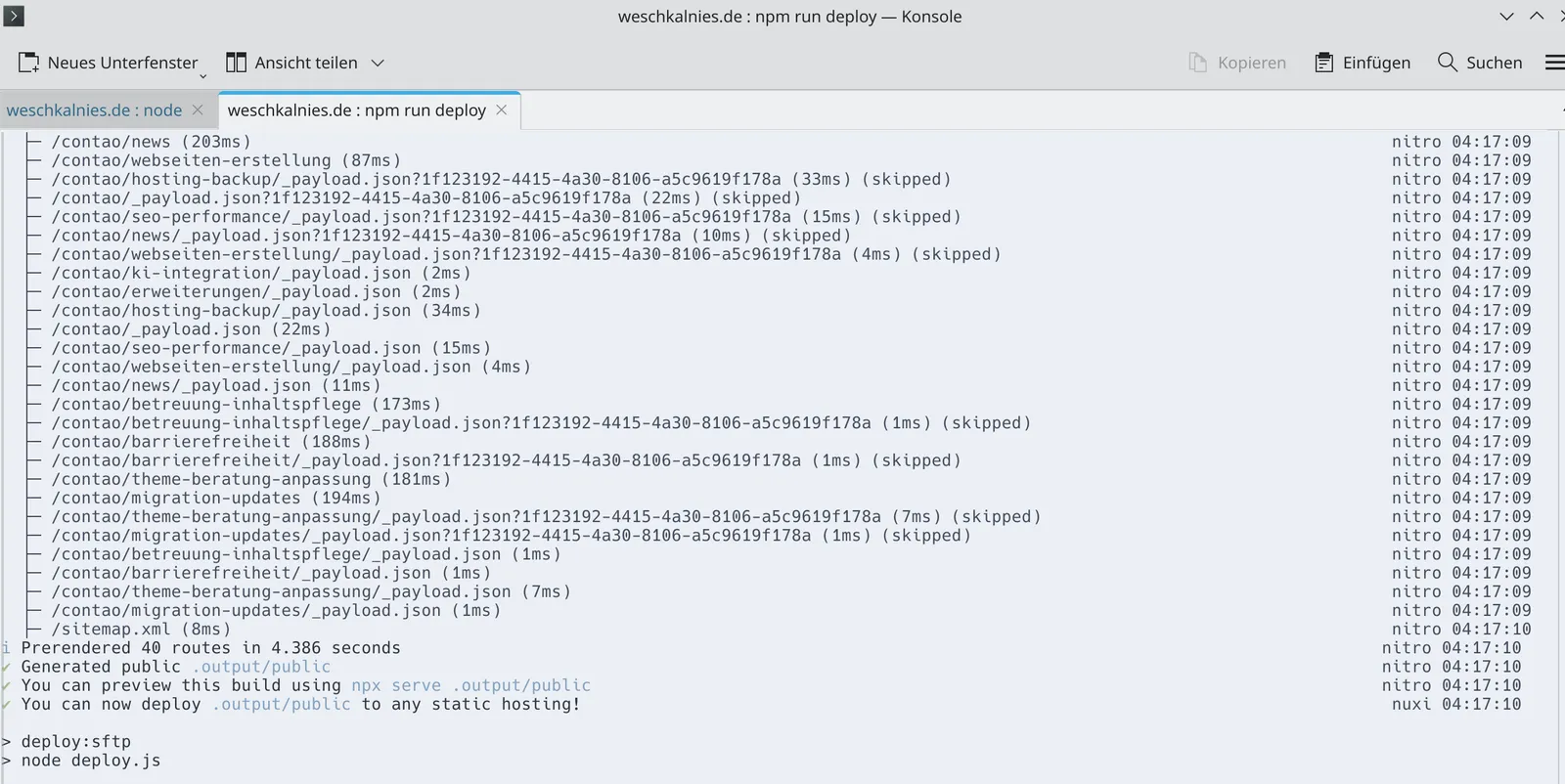 Linux Terminal Deployment